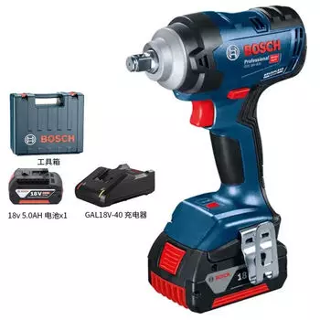 Гайковерт Bosch GDS18V-400 + аккумулятор 5.0Ah, зарядное устройство, кейс