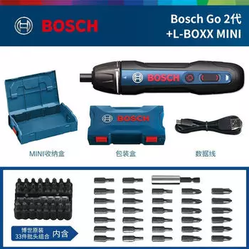 Отвертка электрическая Bosch Go 2 + L-Boxx Mini