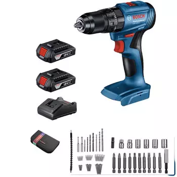 Bosch GSB185-LI профессиональная аккумуляторная ударная дрель с литиевой батареей, дрель из хрустальной стали, электрическая отвертка 18 В