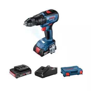Ударная дрель аккумуляторная Bosch GSB 18V-50 + аккумулятор, зарядное устройство, кейс
