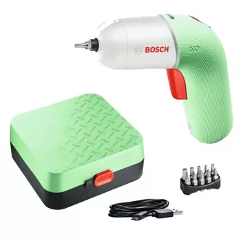 Отвертка аккумуляторная Bosch Ixo 6, белый / зеленый