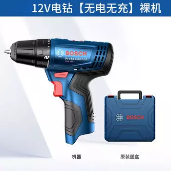 Bosch Электрическая дрель Бытовая аккумуляторная ручная дрель GSR120-Li Электрическая отвертка 12 В Фонарик