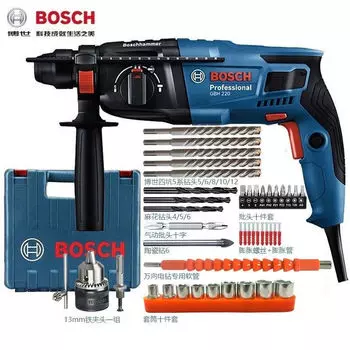 Bosch легкий электрический молоток электрический кирка ударная дрель двойного назначения бытовая GBH220 ручная электродрель трехцелевая профессиональный электроинструмент 2 кг