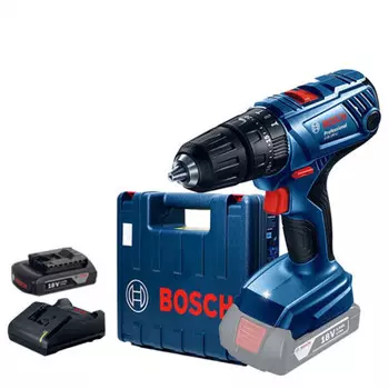 Bosch Литиевая аккумуляторная ударная дрель, 18 В, отвертка, аккумулятор 2,0 Ач 1, стандартный комплект