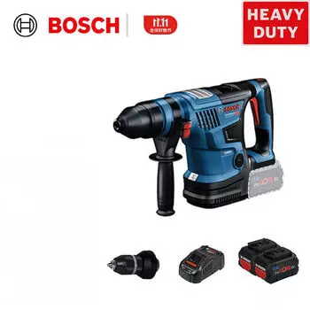 Bosch мощная литиевая электрическая ударная дрель для тяжелых условий эксплуатации, зарядное устройство для аккумулятора, набор электрических перфораторов специальной серии