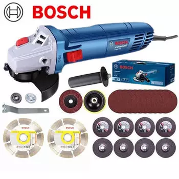 Bosch отрезной станок, шлифовальный станок, ручной шлифовальный круг, угловая шлифовальная машина, набор электроинструментов