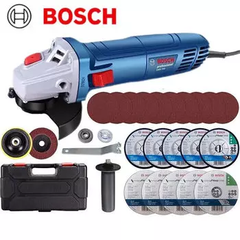 Bosch отрезной станок, шлифовальный станок, ручной шлифовальный круг, угловая шлифовальная машина, набор электроинструментов