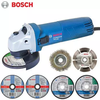 Угловая шлифовальная машина Bosch GWS660 + насадки