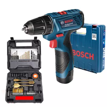 Bosch перезаряжаемая дрель с литиевой батареей, бытовая электрическая дрель, отвертка, электромеханическая, с одним аккумулятором GSR120-Li