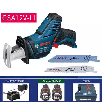 Сабельная пила Bosch GSA12V-Li + два аккумулятора, зарядное устройство