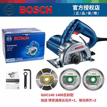 Пила электрическая Bosch GDC140, 1400W + три диска