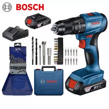 Дрель Bosch GSB180-Li + насадки, аккумулятор, зарядное устройство, кейс