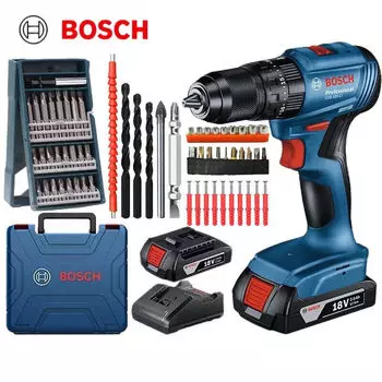 Bosch ударная литиевая электрическая дрель, ручная дрель, электрическая отвертка GSB180-Li, электроинструмент 18 В