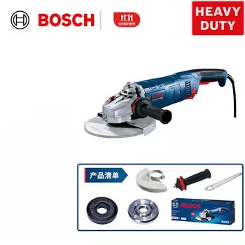 Bosch высокомощная угловая шлифовальная машина мощностью 2400 Вт, полировальная машина промышленного класса, шлифовальный станок, режущий станок промышленного класса