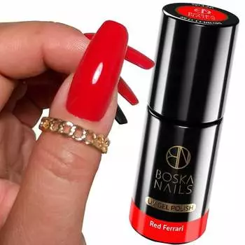 Boska Nails 326 Red Ferry Hybrid Varnish УФ/светодиодный красный 6 мл