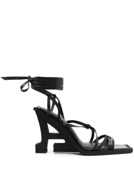 Босоножки 'A' 110 на танкетке Ahluwalia, черный