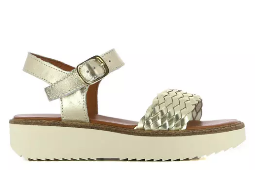 Босоножки Abana на танкетке Camila'S, золотой