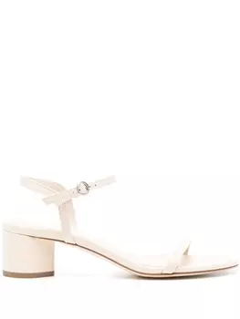 Босоножки Aeyde Immi, каблук 55 мм, бежевый