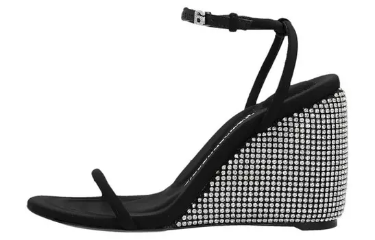 Босоножки Alexander Wang Dahlia на танкетке, черный
