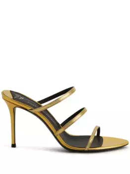 Босоножки Alimha 105 на шпильке Giuseppe Zanotti, золотой