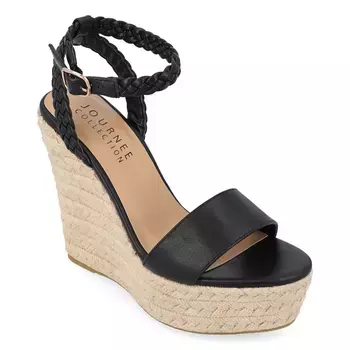 Босоножки Andiah Espadrille на танкетке Journee, черный