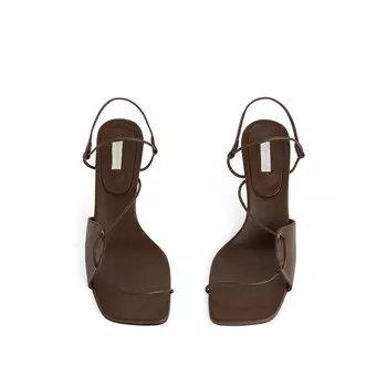 Босоножки Arket на высоком каблуке, темно-коричневый