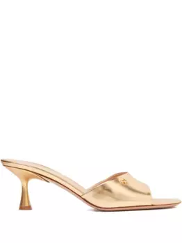 Босоножки Ascent 55 с эффектом металлик Gianvito Rossi, золотой