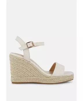 Босоножки Augie на плетеной танкетке London Rag, бежевый