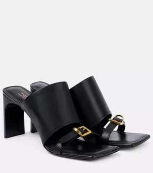 Босоножки Bel Air 80 из кожи Balenciaga, Black/ Aged Gold