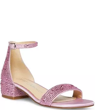 Босоножки Betsey Johnson для девочек Mari со стразами (молодежная), розовый