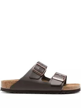 Босоножки Birkenstock Arizona с пряжками, коричневый