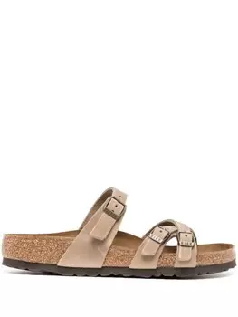 Босоножки Birkenstock Franca Oiled из кожи, коричневый