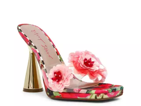 Босоножки Blondee Betsey Johnson, Red Floral Print