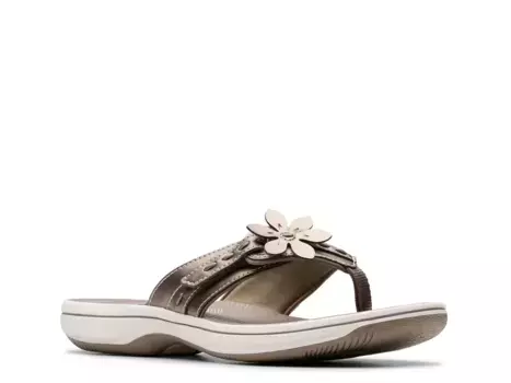 Босоножки Breeze Opal Clarks, Pewter Metallic