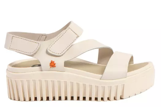 Босоножки Brighton на танкетке Art, белый