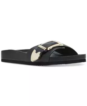 Босоножки Brookk Buckled Footbed Slide Flat Madden Girl, черный