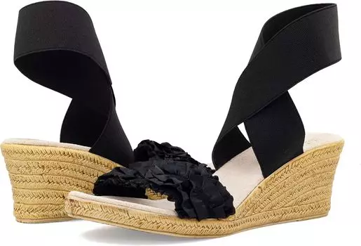 Босоножки Carolina Charleston Shoe Company, цвет Onyx Black Ruffle