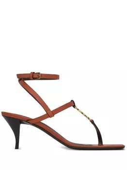 Босоножки Cassandra 60 Saint Laurent, коричневый
