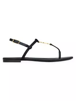 Босоножки Cassandra из шелкового атласа Saint Laurent, нави