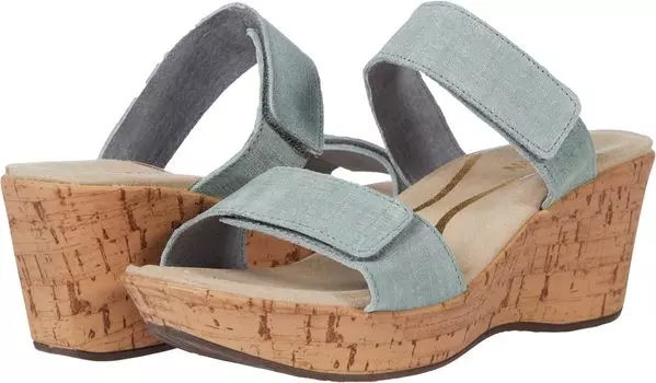 Босоножки Caveran Naot, цвет Teal Linen Leather