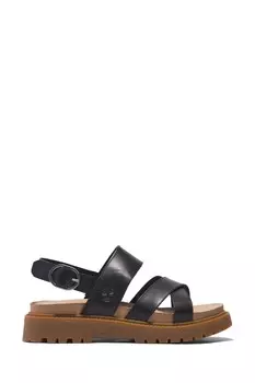 Босоножки Clairemont Way с перекрестными ремешками Timberland, черный