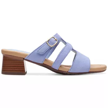 Босоножки Clarks Desirae Palm Slip-on, пудрово-голубой