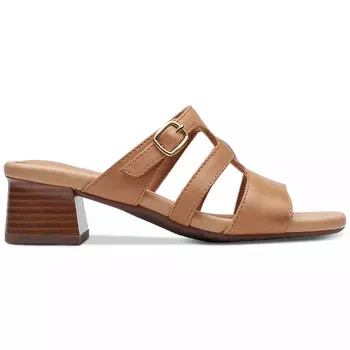 Босоножки Clarks Desirae Palm Slip-on, светло-коричневый