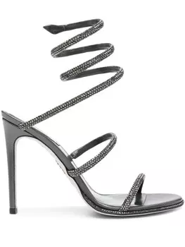Босоножки Cleo 110 со стразами Ren Caovilla, серый
