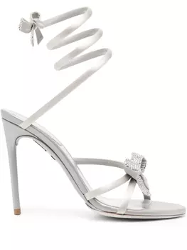 Босоножки Cleo с бантами Ren Caovilla, серый