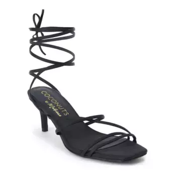 Босоножки Coconuts by Lilly с квадратным носком, ремешками и шнуровкой Matisse, черный