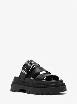 Босоножки Colby из кожи на платформе Michael Kors, черный