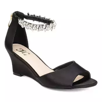 Босоножки Connor на танкетке Journee, черный