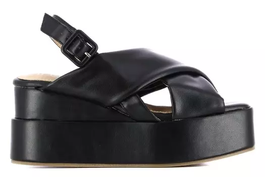 Босоножки Dakar на танкетке Yuu Jou, черный