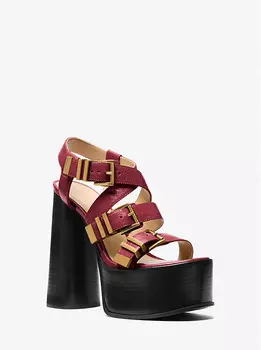 Босоножки Darrington Crackled Leather на платформе Michael Kors, красный